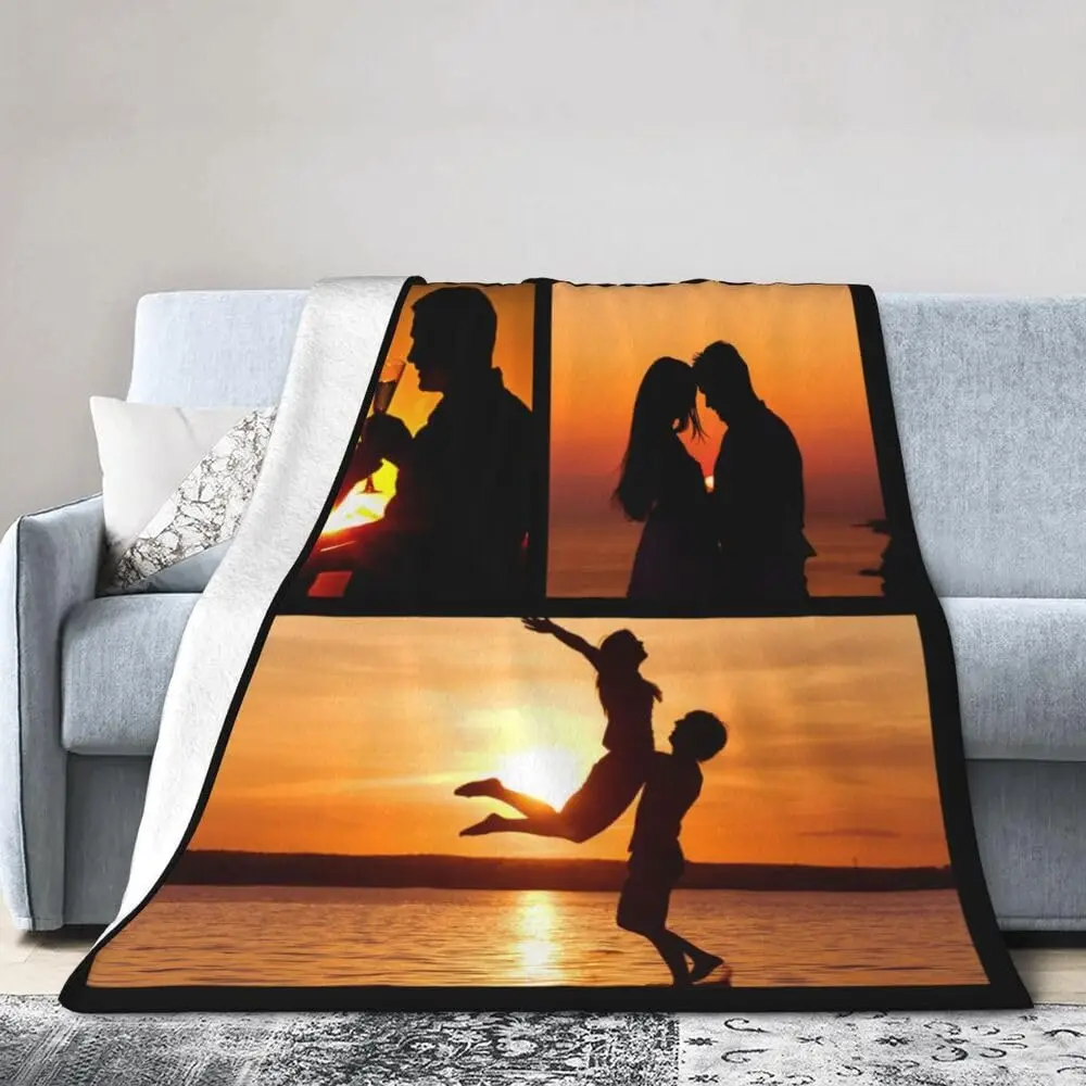 بطانيات مخصصة للآباء الشخصية تضيف اسم الشعار نص الصورة بطانية رمي مخصصة #3