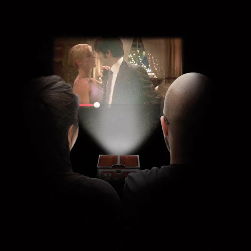 جهاز عرض هاتف ذكي صغير ثلاثي الأبعاد ، جهاز عرض ذاتي الصنع ، جهاز عرض للهاتف المحمول قابل للتعديل ، سينما محمولة ، جهاز عرض ثلاثي الأبعاد ، ضوء جديد