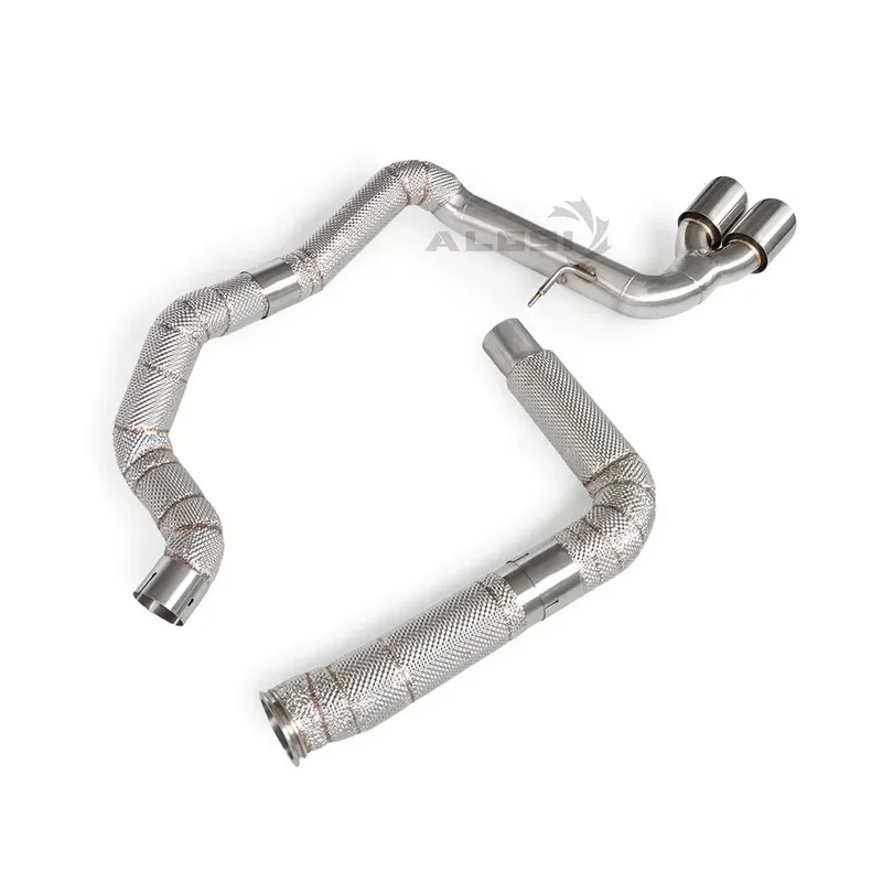 For Porsche BoxsterS 718S 2.5T 2016-2023 High Performance Downpipe Insulated  Mid Pipe Catback Exhaust System Muffler Custom
