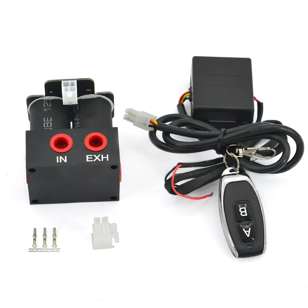 

Stock 200PSI Solenoid Valve Air Ride Suspension Manifold Valve Double Solenoid Valve Set With Wireless Remote Control