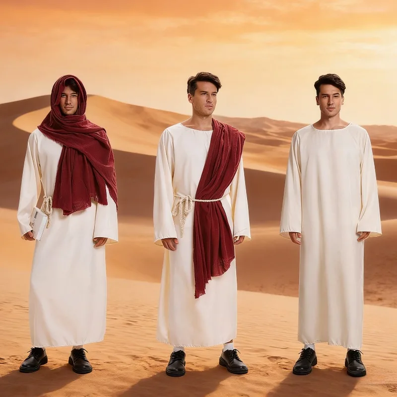 أزياء ريترو العربية دبي التأثيرية بدلة التبشير في الشرق الأوسط لأداء المسرح ملابس لعب الأدوار في الهالوين الراعي #1