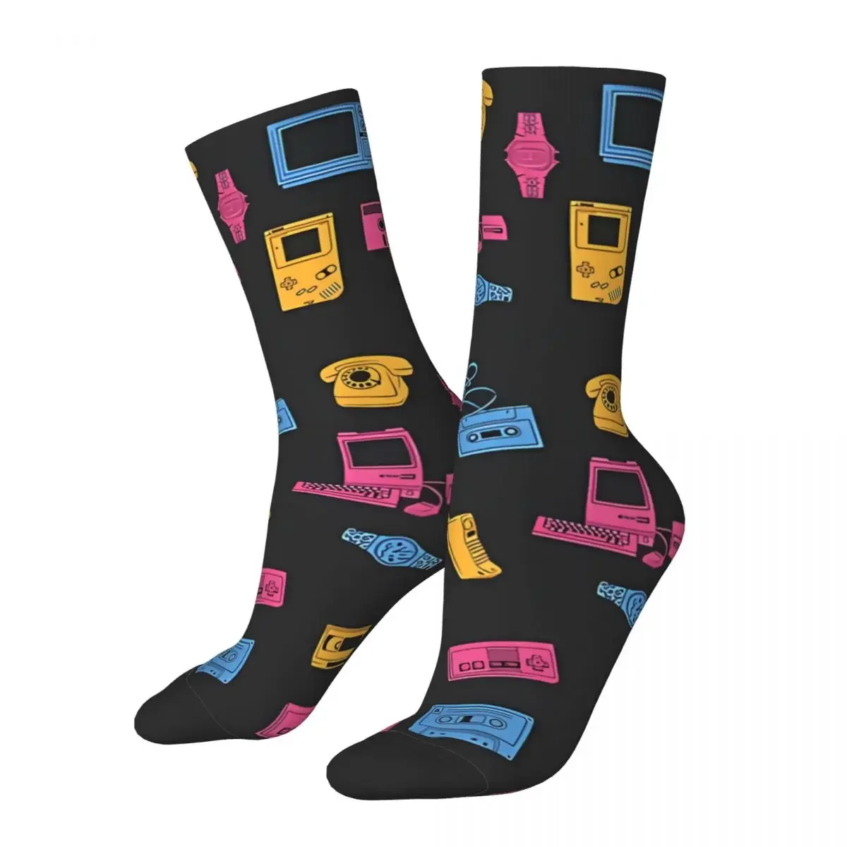 Retro Take Me Back To The Nineties Men's Socks BACK TO THE 90S Unisex Street Style Seamless Printed Funny Crew Sock Gift