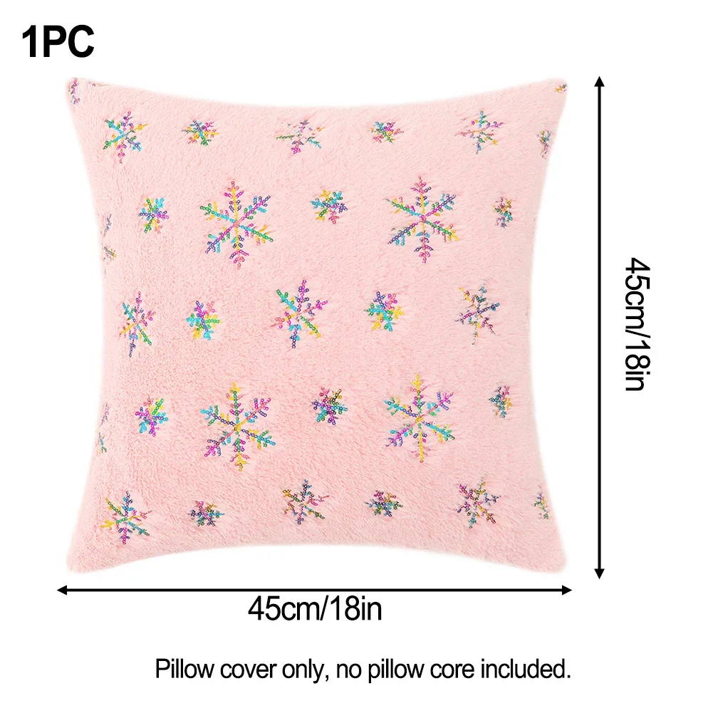 18IN Pillow Cover Christmas Pillow Cover For Cozy Night Soft Velvety Touch Stylish And Practical Casual Comfort