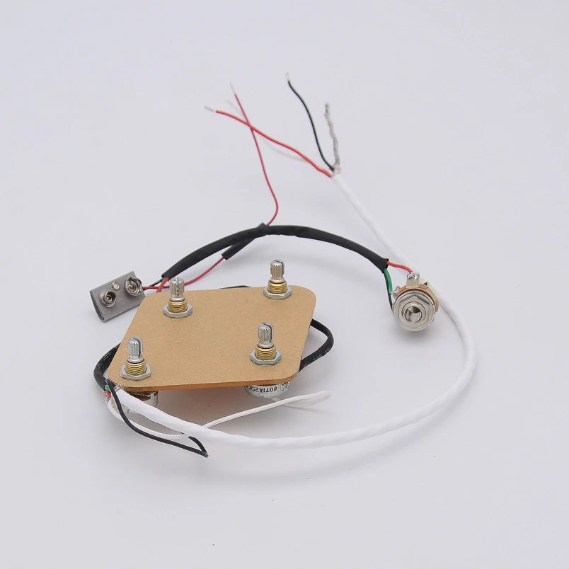 1 Set  Electric Guitar Active Pickup Wiring Harness for LP SG ( 4x TQ 25K Pots + 1x Jack )