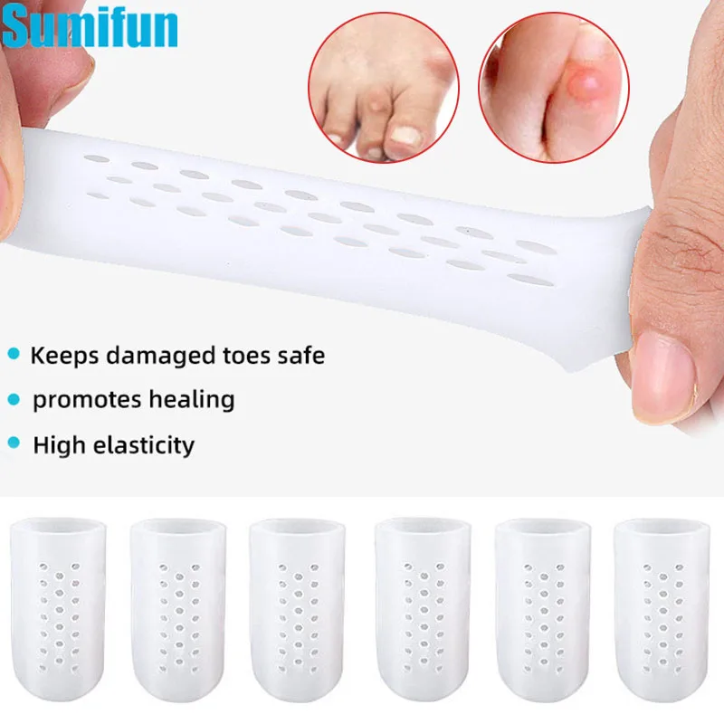 

1Pair Toe Covers Silicone Toe Caps Anti-Friction Breathable Toe Protector Prevents Blisters Toe Caps Cover Protectors Foot Care