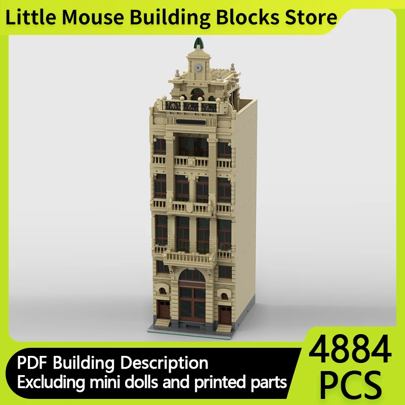 

Модель City Street View MOC, строительные кирпичи, кошачий дом, здание, модульные технологии, подарки, праздник, сборка, детские игрушки, костюм