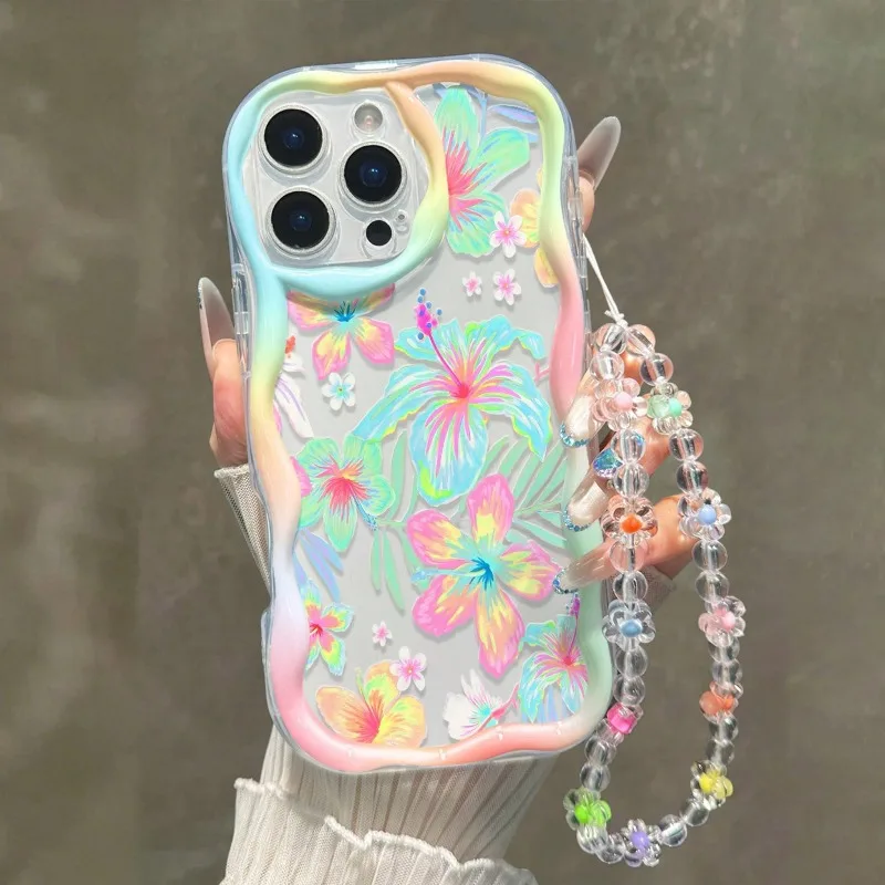 Funda para Teléfono con Patrón Floral Colorido y Diverso para Samsung Galaxy S25FE S26 S24 S22 S23 Ultra Plus A56 A55 A37 A36 A27 A26 A16
