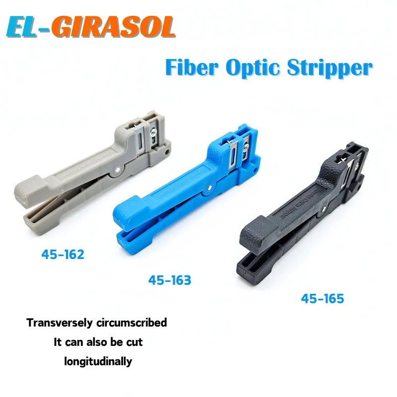 

Fiber Optic Stripper 45-162 45-163 45-165 Coaxial Cable Stripper Optic Cable Slitter Wire Stripper Tool Beam Tube Stripper FTTH