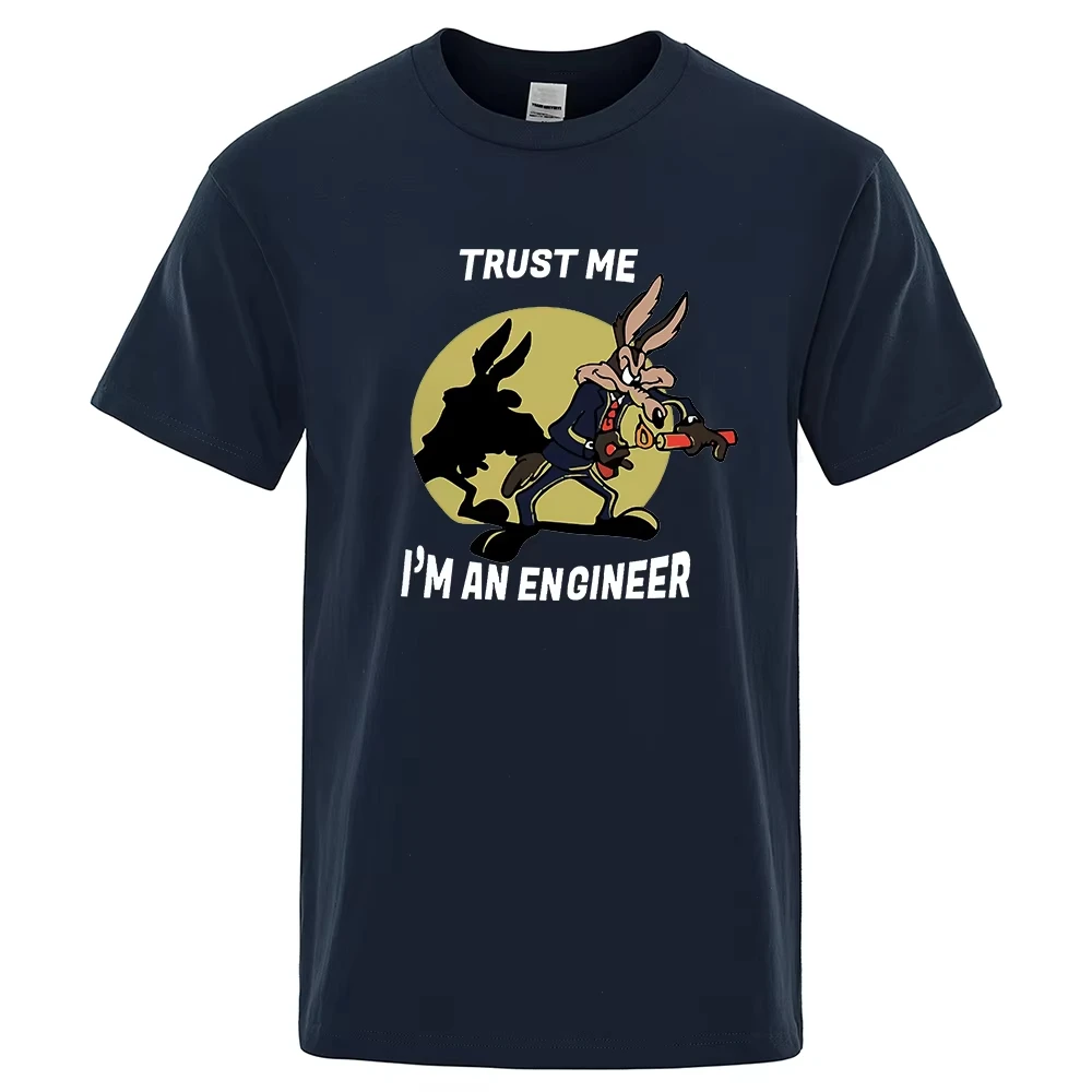 Camiseta Trust Me Im An Engineer para hombre, camiseta Vintage de algodón puro, nueva camiseta de algodón para hombre 2026, camiseta deportiva para hombre