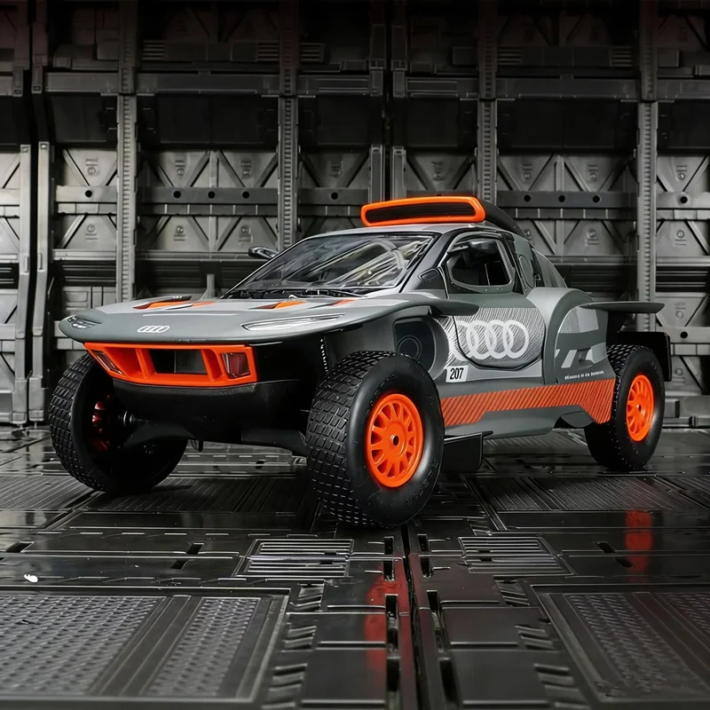 

Модель спортивного автомобиля Audi RS Q e-tron Quattro 1:32, литая под давлением, металлическая, концептуальная, для гонок на новой энергии, подарок для детей