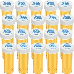 12/20 Pack Plastic Medicine Pill Bottles with Child Resistant Caps Medicine Containers Travel Pill Vials - 6/8 Dram