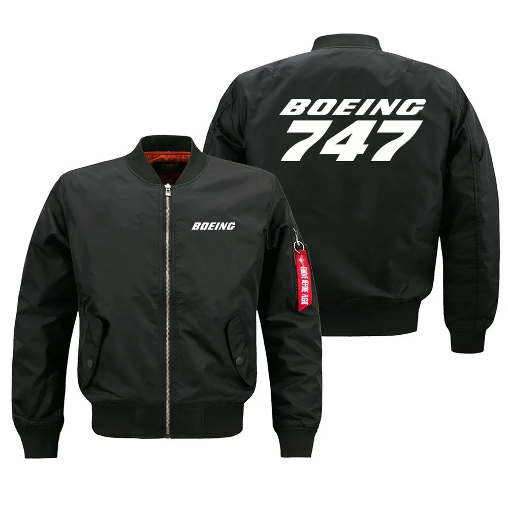 

Spring Autumn Men Flight Aviation Boeing 747 Pilots Ma1 Bomber Jacket Coats Tactical Man Hip Hop Casual OuterWear