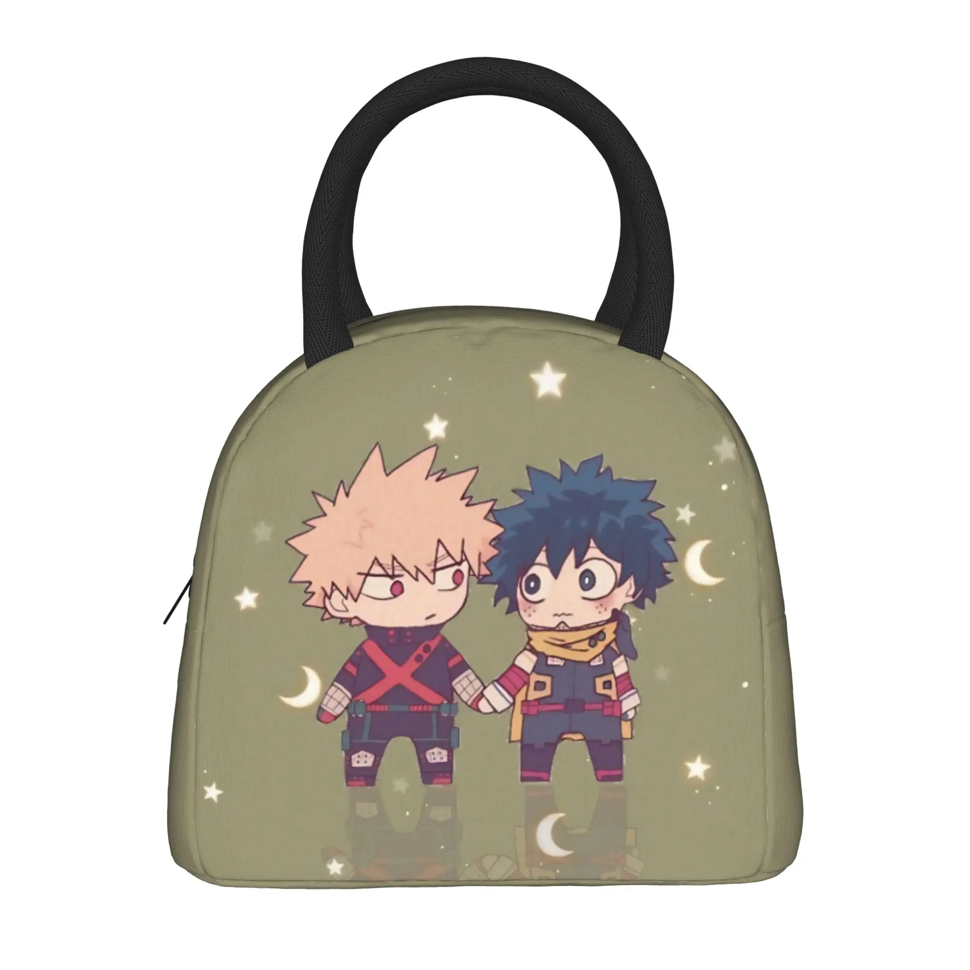 My H-Hero A-Academia Anime  Insulated Lunch Bag Thermal Bag Reusable  Large Tote Lunch Box Men Women Work  Travel