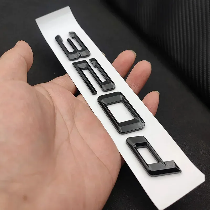 3D Glossy Black Car Rear Trunk Letters Stickers For BMW E46 E36 G20 E90 F30 E92 316d 318d 320d 325d 330d Emblem Logo Accessories - view 2