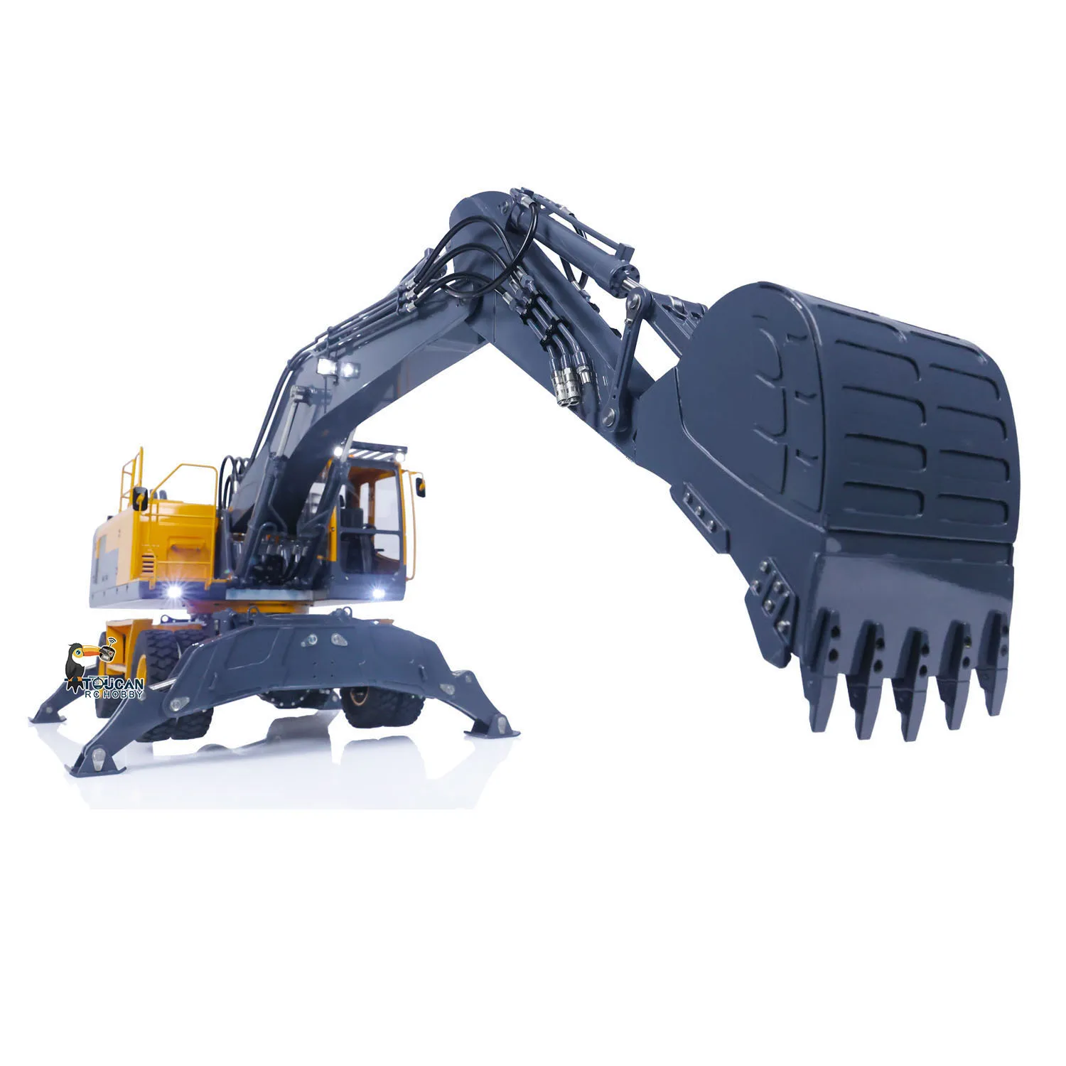 1/14 LESU Aoue ET30H RC Hydraulic Wheeled Excavator RTR Digger PL18EV Remote Control Construction Vehicle Model Toys THZH1206