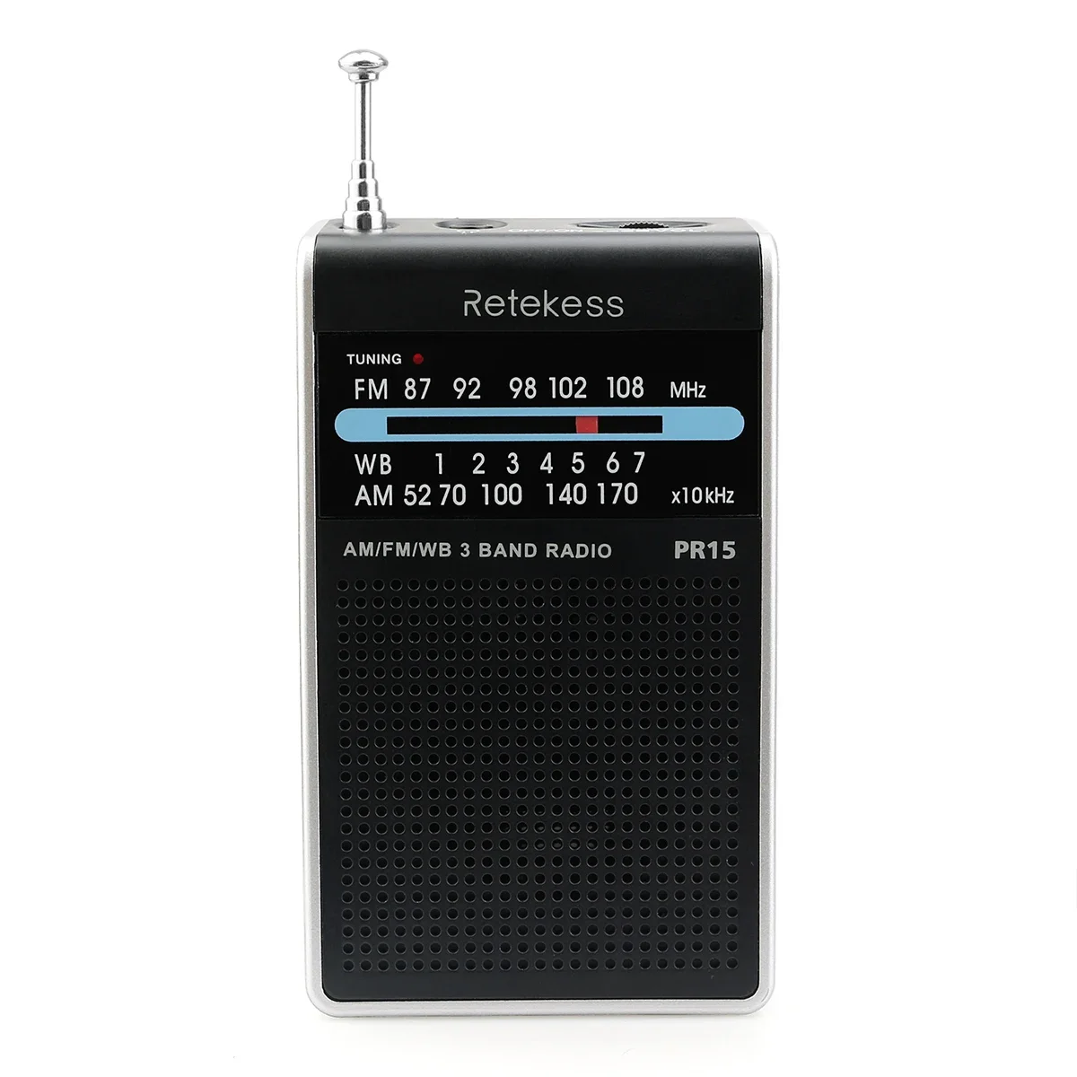 FM AM NOAA Emergency Pointer Tuning Radio Mini Handheld Radio Portable Pocket Radio Receiver With Weather Warning