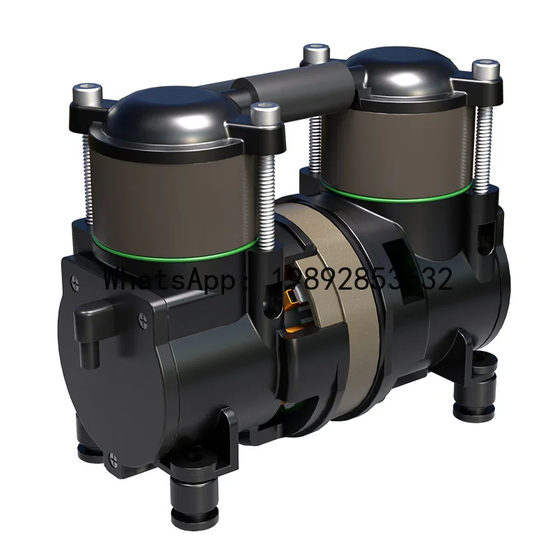 

QQ Miniature oil-free compressor 1016 side inlet dual cylinder small air compressor dc oxygen generator air pump