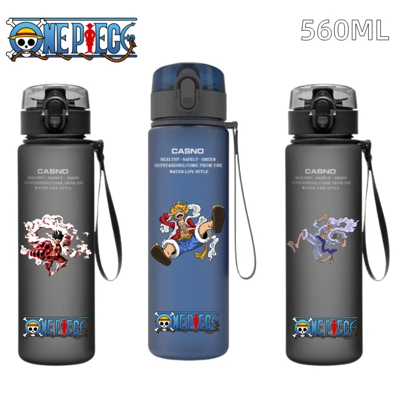 

New 560ml Anime ONE PIECE Water Cup Large Capacity Portable Outdoor Sport Drink Bottle Coffee Cup Children Best Gift Luffy Nami