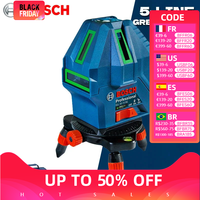 BOSCH GLL50-15XG 5 Lines Laser Level Green 3D Level Self-leveling Horizontal & Vertical Cross Measuring Tool Bosch GLL 50-15 XG