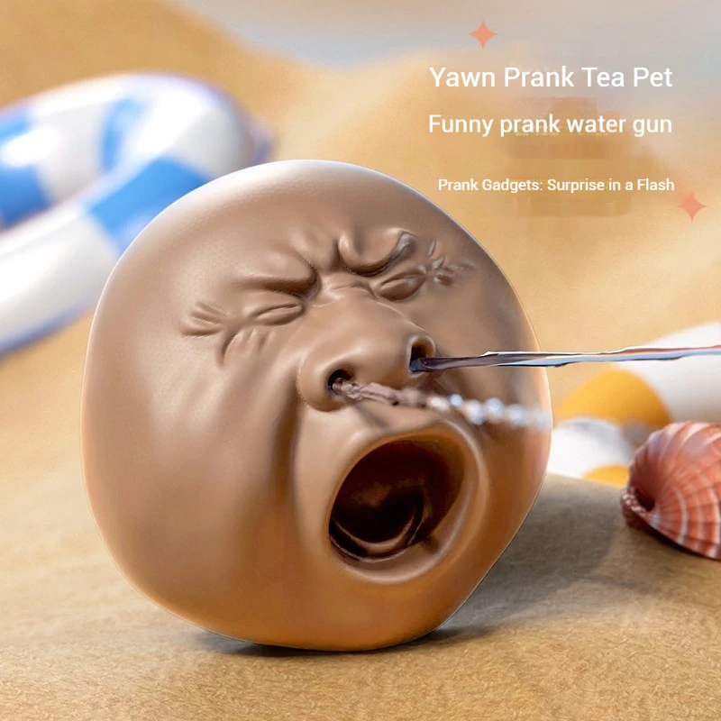 Pistolet à eau d'extérieur, jouet anti-Stress, jouets à presser, moche, Adorable, chat, compagnon de thé pour animaux de compagnie, jouet en plastique Durable pour enfants