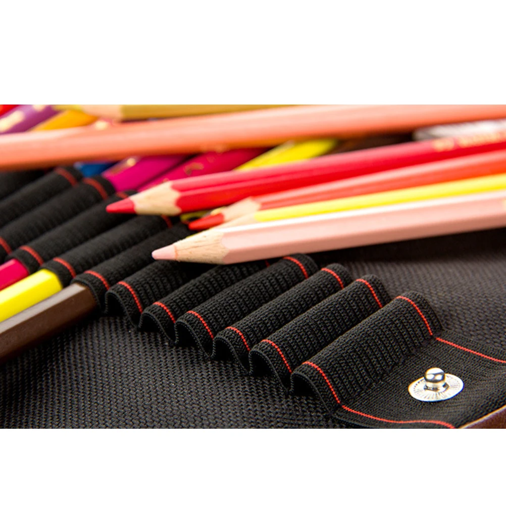 

Colored Pencil Bag Lightweight Case Storage Holder Art Student Wrap Pencils Organizer