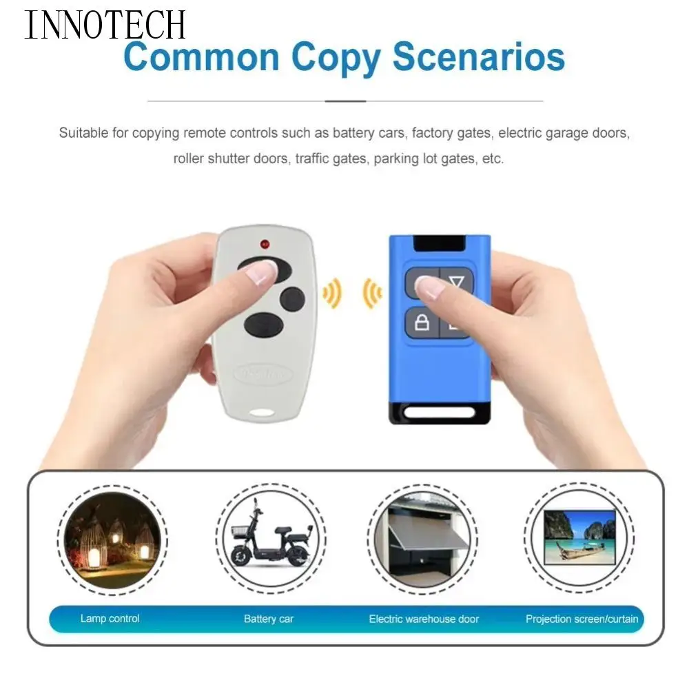 

Rechargeable Garage Control Door Remote Wireles 300-915mhz Gate Control Waterproof Code Grabber Garage Door Opener Duplicator