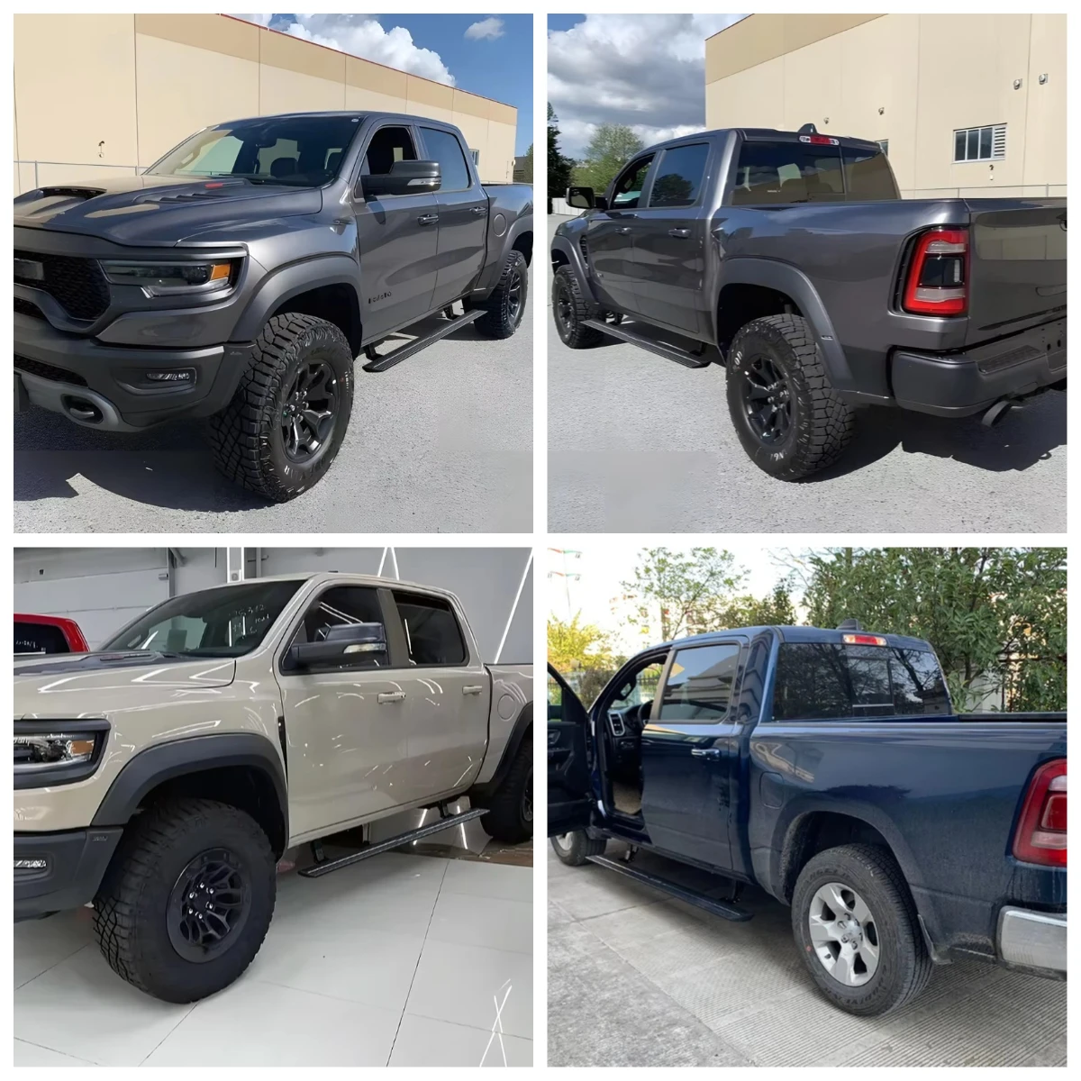 

STLF Automatic Electric Power Side Step Running Board For Dodges RAM 1500 TRX Crew Cab 2019-2024