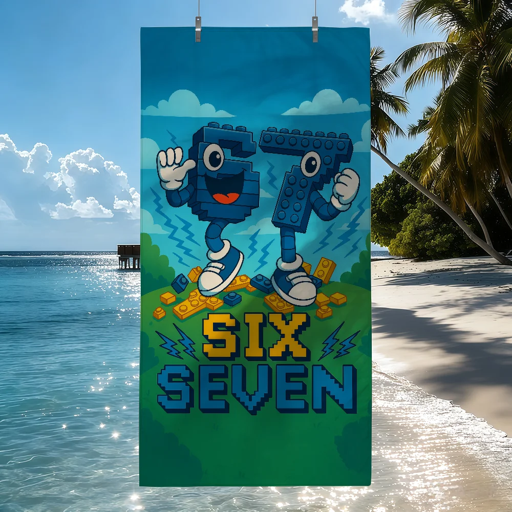 67 Six Seven Towel Soft Pool Gift For Travel Gym Shower Camping Quick Dry Sports Beach Towels