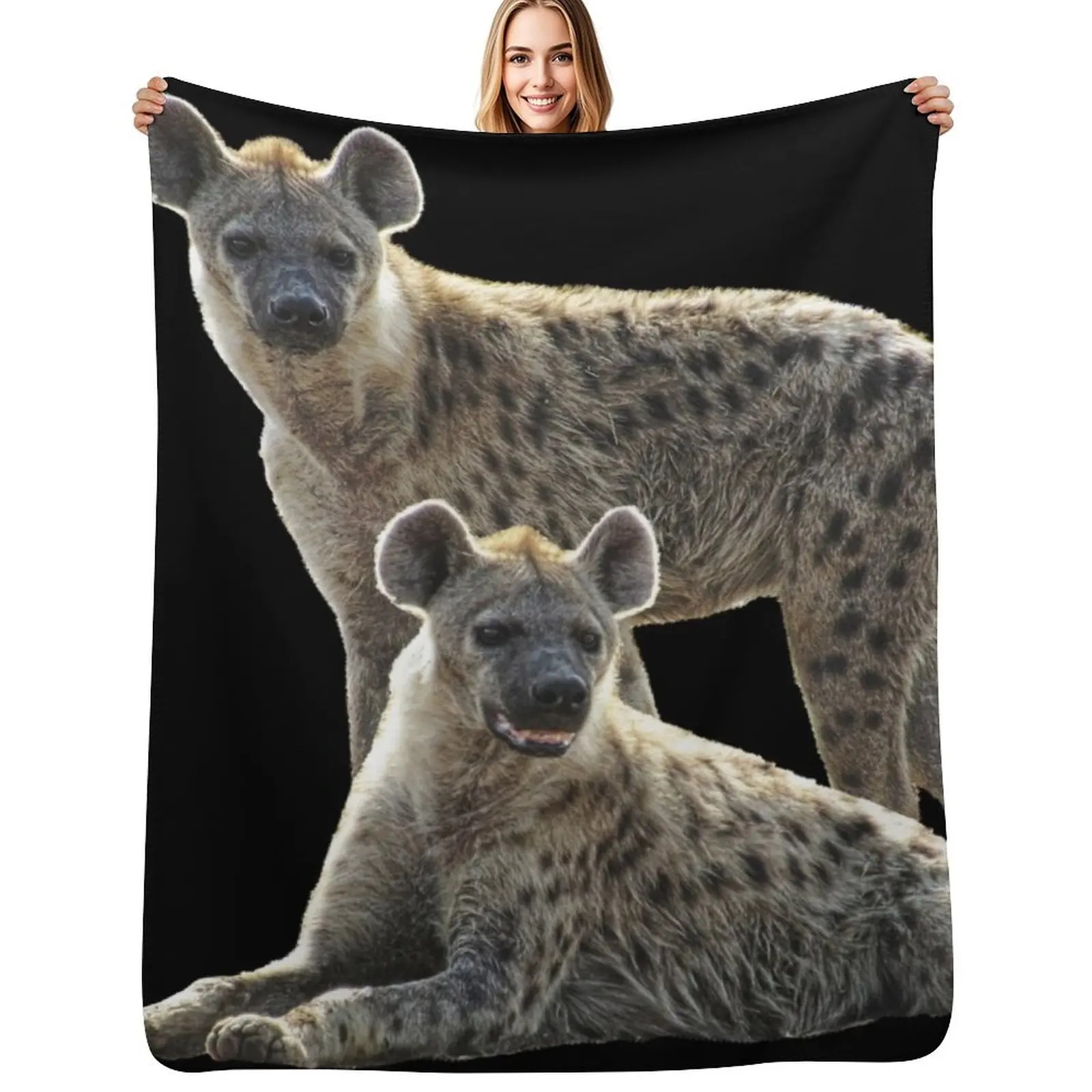 

Hyenas on safari in Kenya / Africa Throw Blanket Reusable Durable Soft Blanket for All Seasons