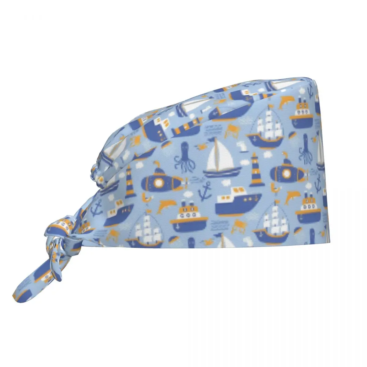 Yachts Anchor Nautical Navy Operator Nursing Surgicals Caps Sailors Health Service Nursing Working Hats Cap Casual Men Scrub Cap