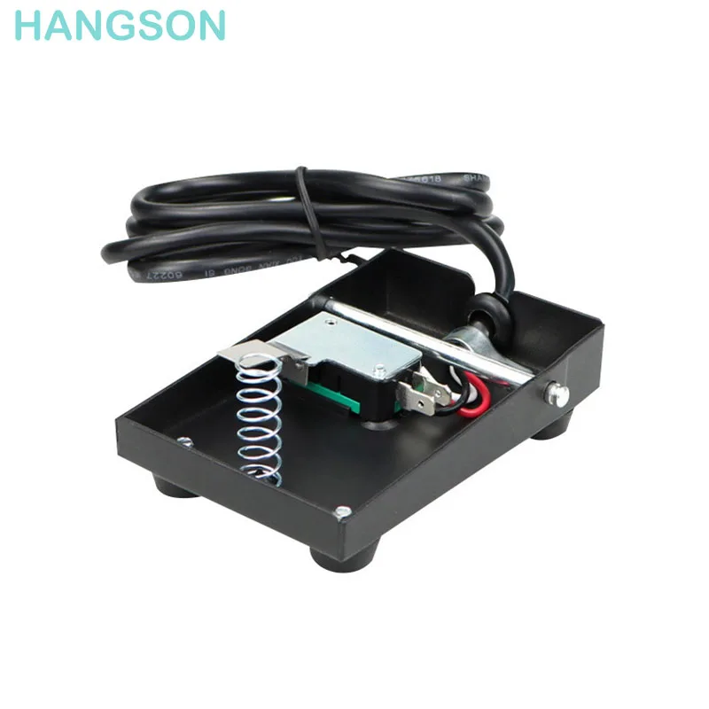 Foot Pedal Switch SPDT Momentary Power NO NC 10A 250VAC Heavy Duty Metal Foot Switch for Woodworking Machine Control