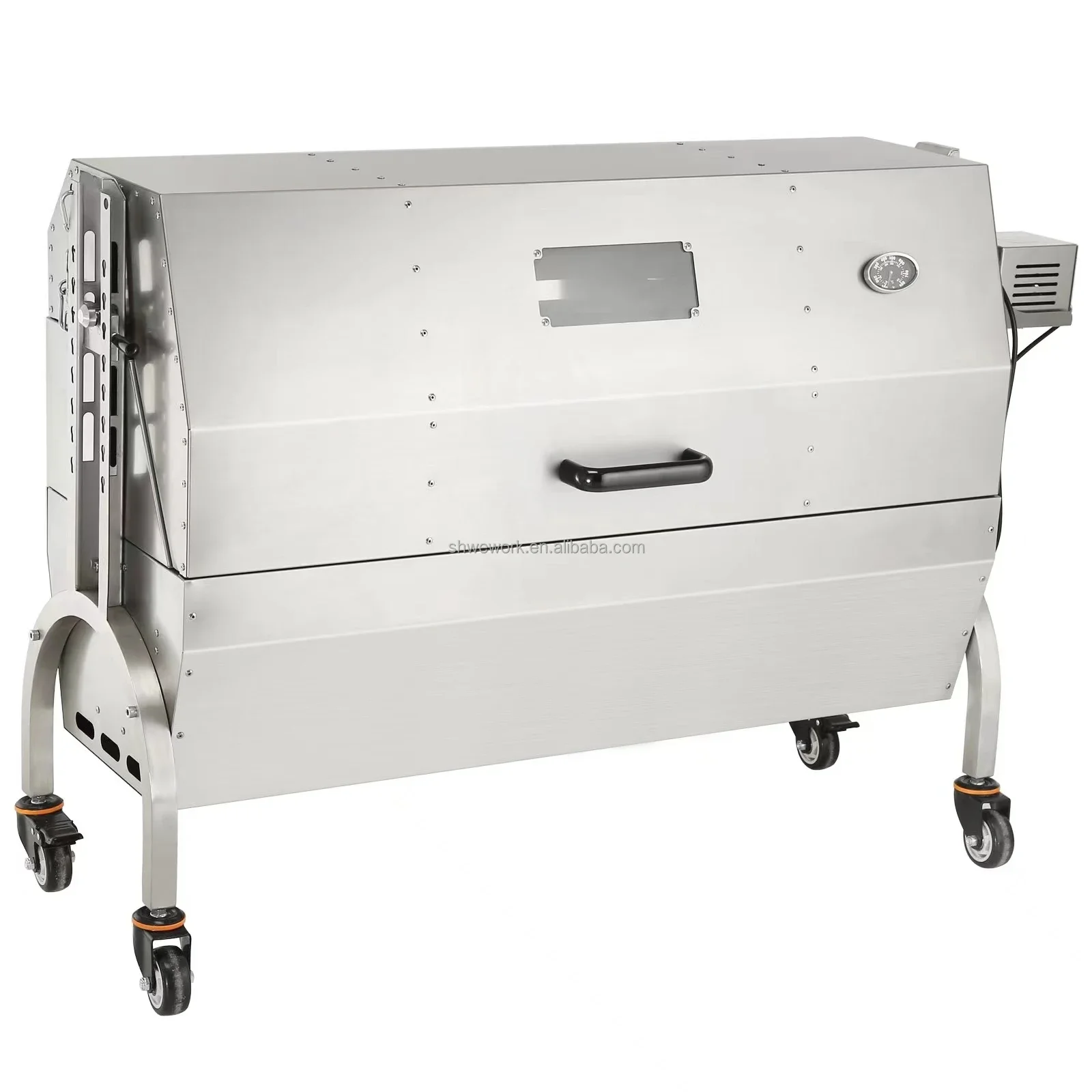 WeWork Heavy  Outdoor Roaster Spit Rotisserie BBQ Grill Pig Lamb Chicken Roaster 50W 132LBS Charcoal Barbecue Rotisserie