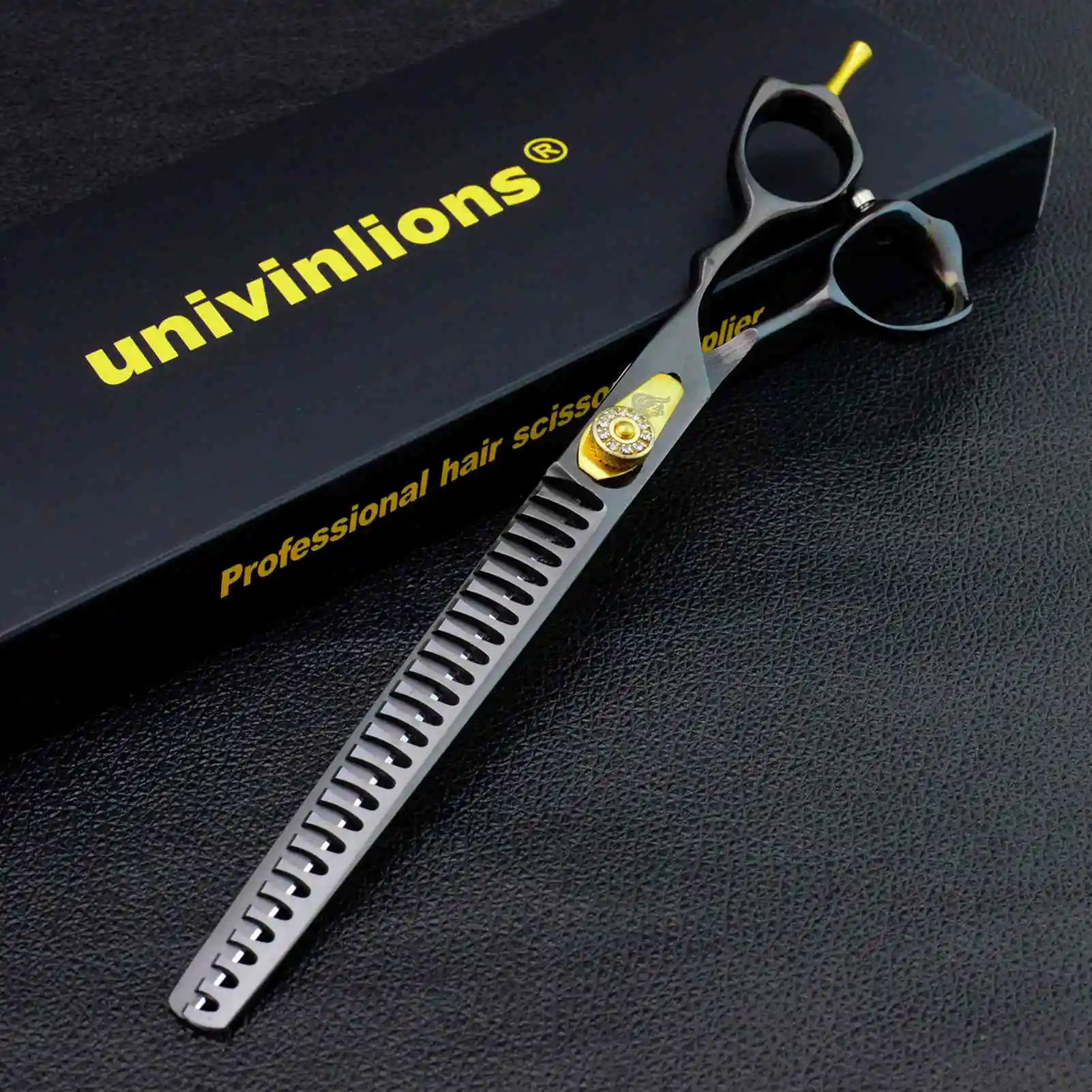 Univinlions 8 inch Scissors Dog Professional Gromming Scissors Pet Thinning Shears For Home Groomer Tijeras Perro Hair Trimmer