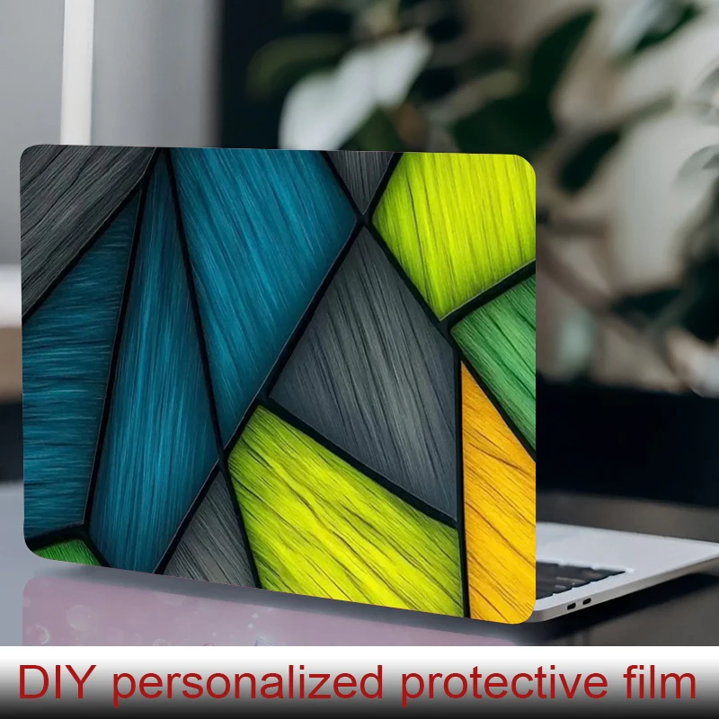 

2 наклейки для ноутбуков, защитная пленка Cubic Blocks, наклейка для самостоятельной защиты от царапин