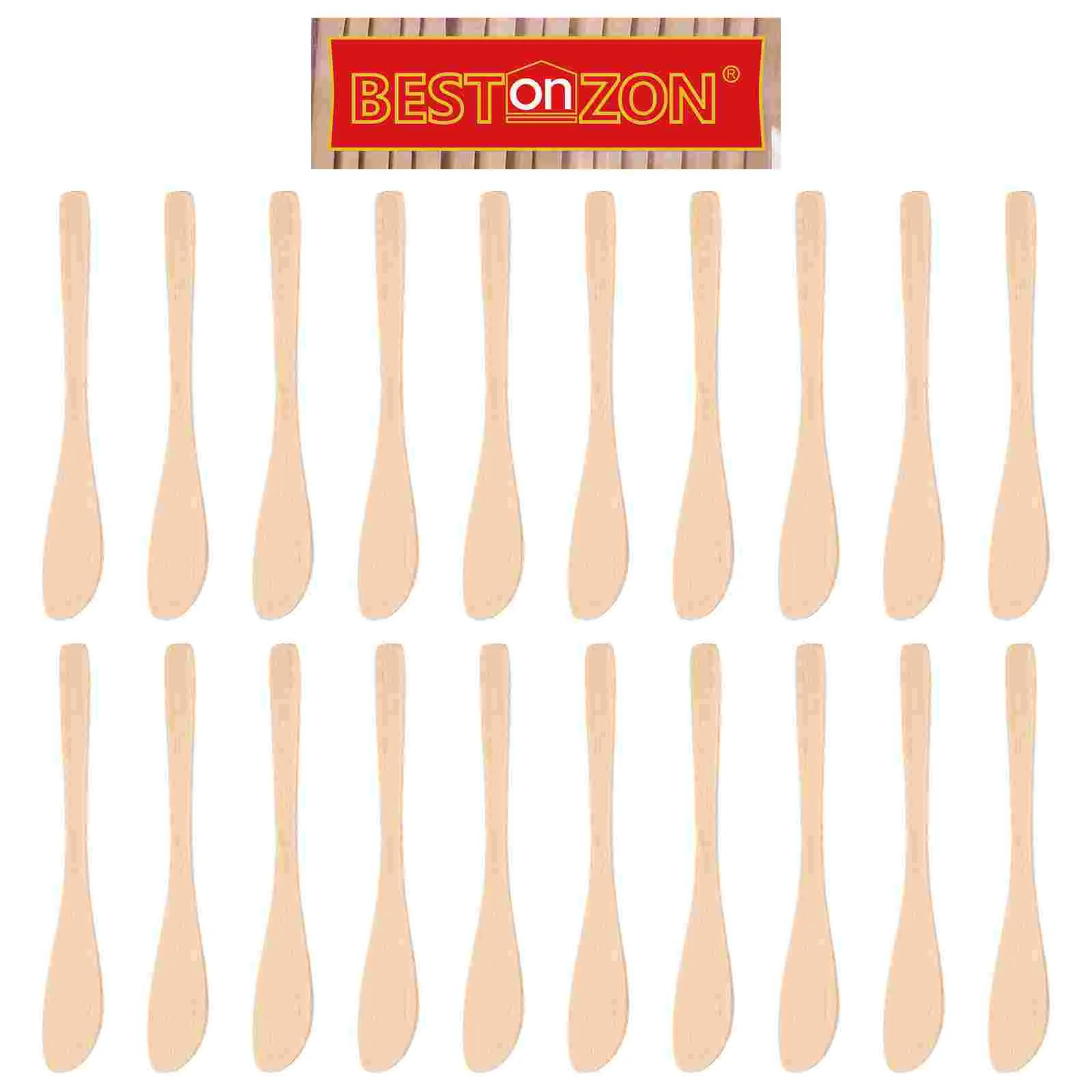 20 Pcs Wonton Stuffing Spoon Cheezeits Wooden Dumpling Jam Spreader Cheese Cream