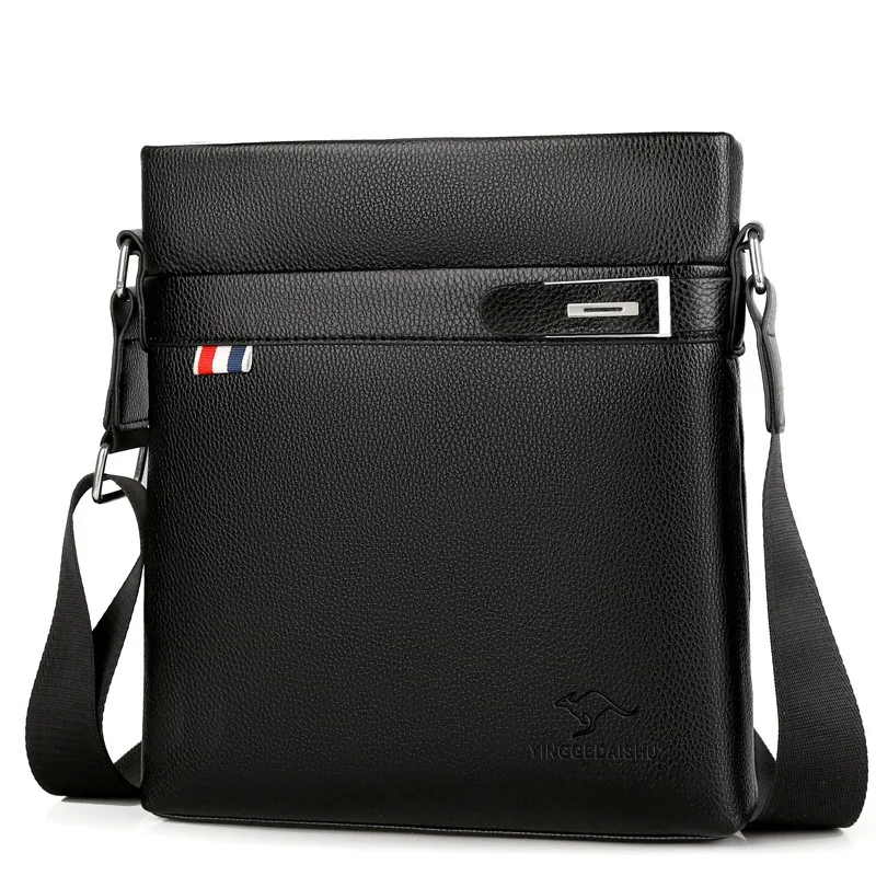 Shoulder Bag For Men PU Leather Business Style Men's Messenger Boy Crossbody Bags LUXURY Brand Fashion Man Handbag