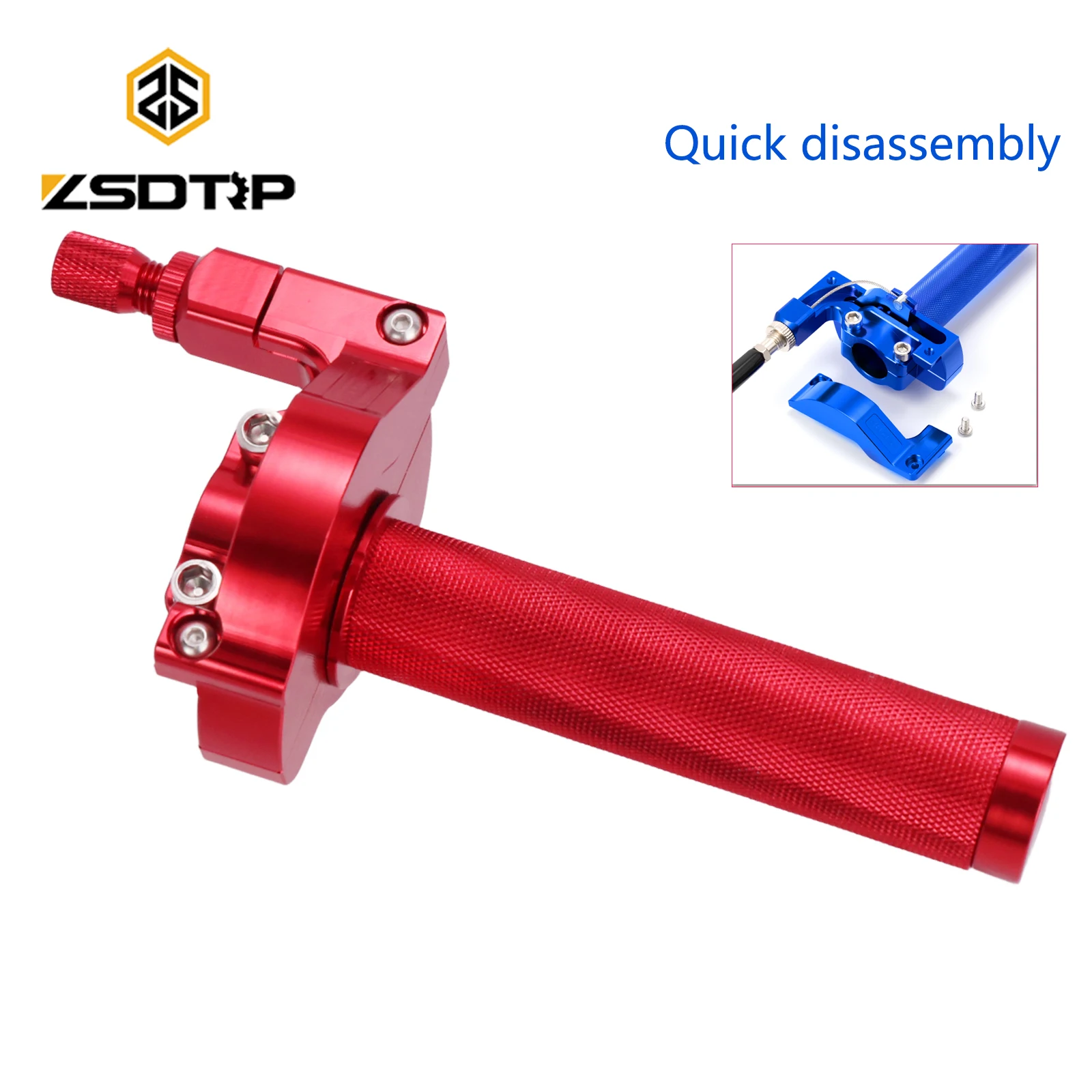 ZSDTRP Quick Twister Throttle Grips CNC Aluminum 7/8