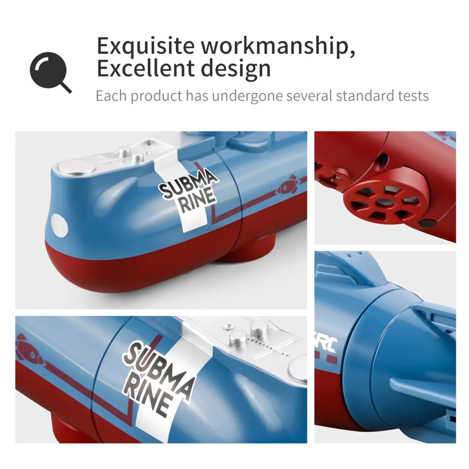 0.1M/s Mini RC Submarine: A Waterproof Adventure Toy with Hover, Dive, and Realistic Controls