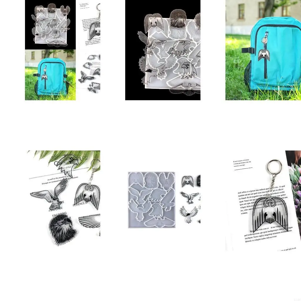 

Pendant Mold Clay Molds Shaped Silicone Keychain Moulds Silicone Material Perfect Gift for DIY Hand Making Lover