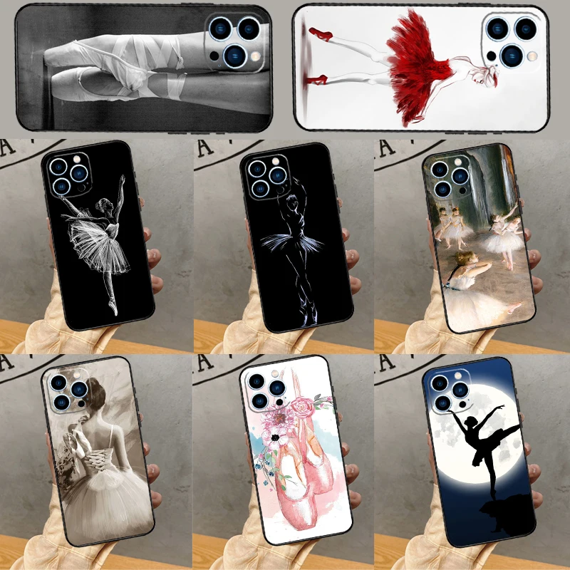 Ballet Ballerina Dancer Phone Case For iPhone 16 15 14 13 12 11 Pro Max 12 13 Mini X XR XS Max 6s 8 7 Plus Cover