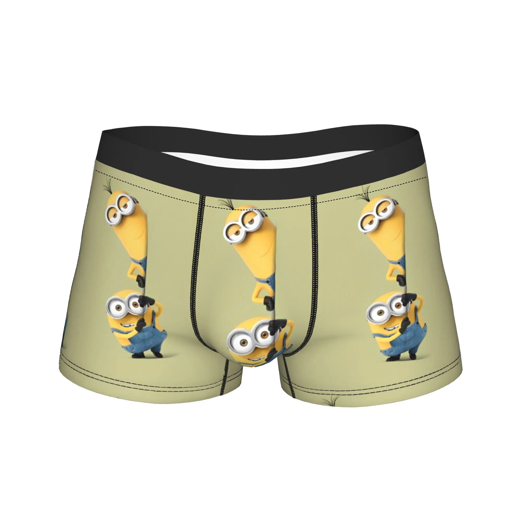 M-Minioned Underwear  Custom DIY Boxer Shorts Hot Sale Men Panties Novelty Shorts Briefs Gift