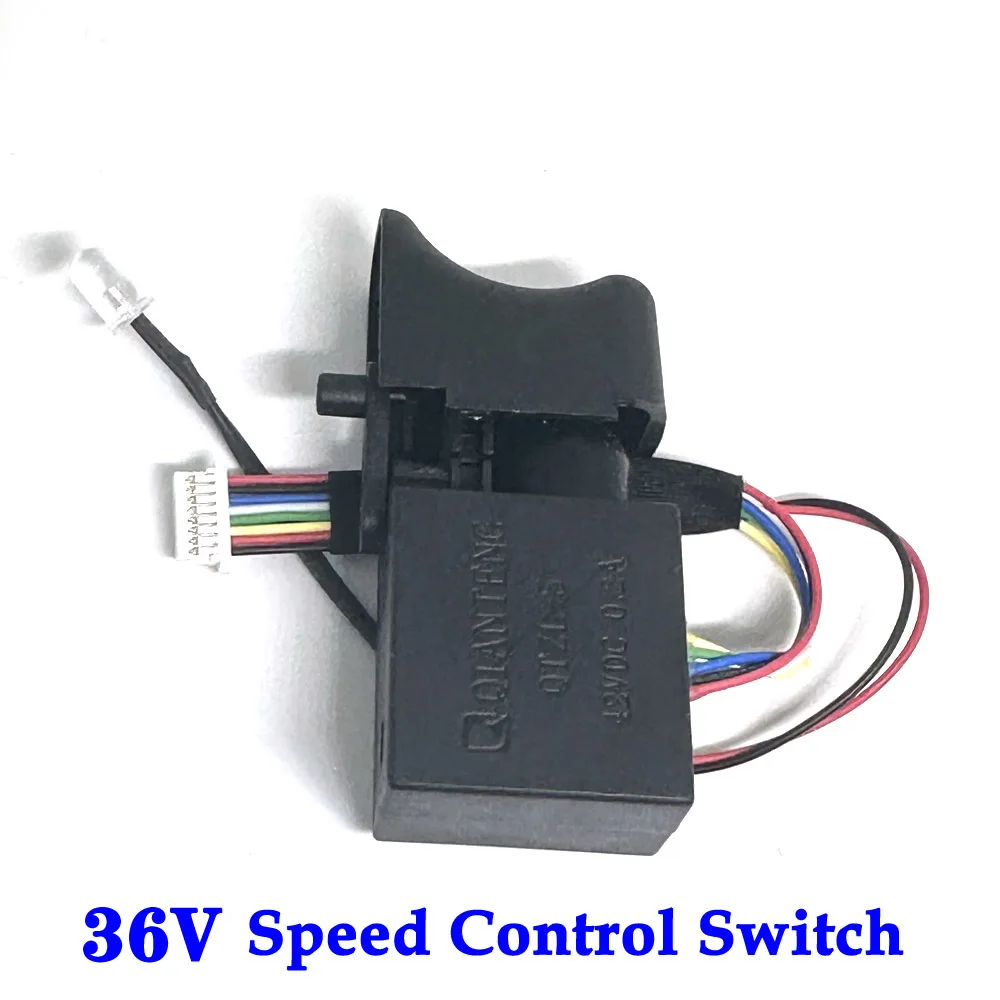 Electric Drill Tool Charge Speed Controller Switch Replacement 36V DC 0.2A