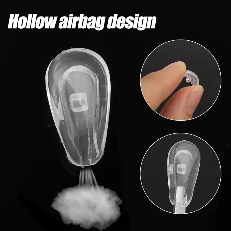 20sets Eyeglasses Nose Pads with Screwdriver Soft Silicone Air Chamber Glasses Anti-slip Nose Pad Replacement Repair Tools