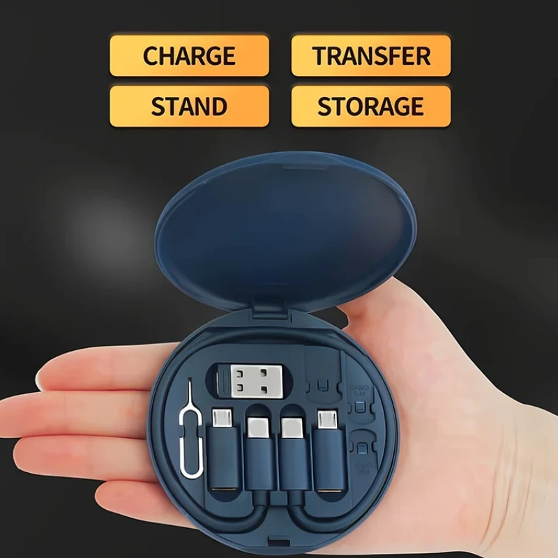 Multi USB Type C to C 60W Charging Adapter Cable Kit USB C to Lighting Conversion Set USB A & Type C to Micro/Type C/Lighting