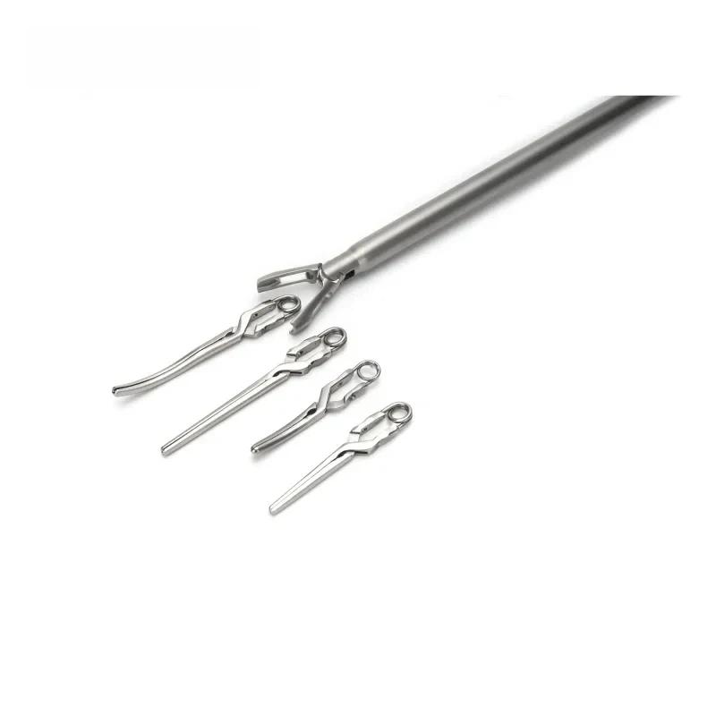 Laparosc Bulldog Clamp Set, Reusle Artery Vein Clips Applier Hemostasis During Endosc Surgery