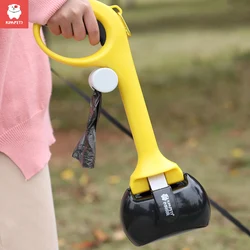 Kimpets Pet Dog Pooper Scooper Long Handle Poop Scooper Jaw Poop Scoop Shovel Pick Up Animal Waste Picker Outdoor Cleaning Tools