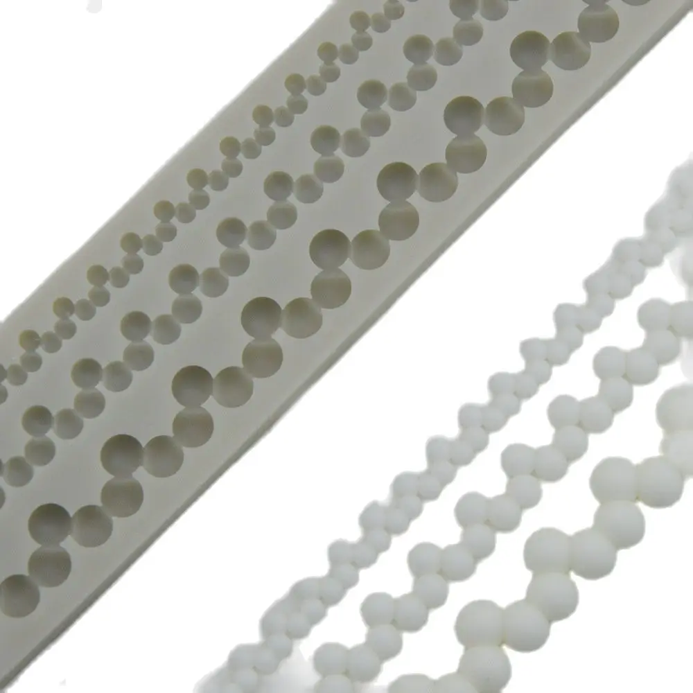 

Silicone Mold Pearls Crafts Decorating Cake Candy Making Fondant Silicone Mold Silica Gel Moulds Silicone Rubber M328