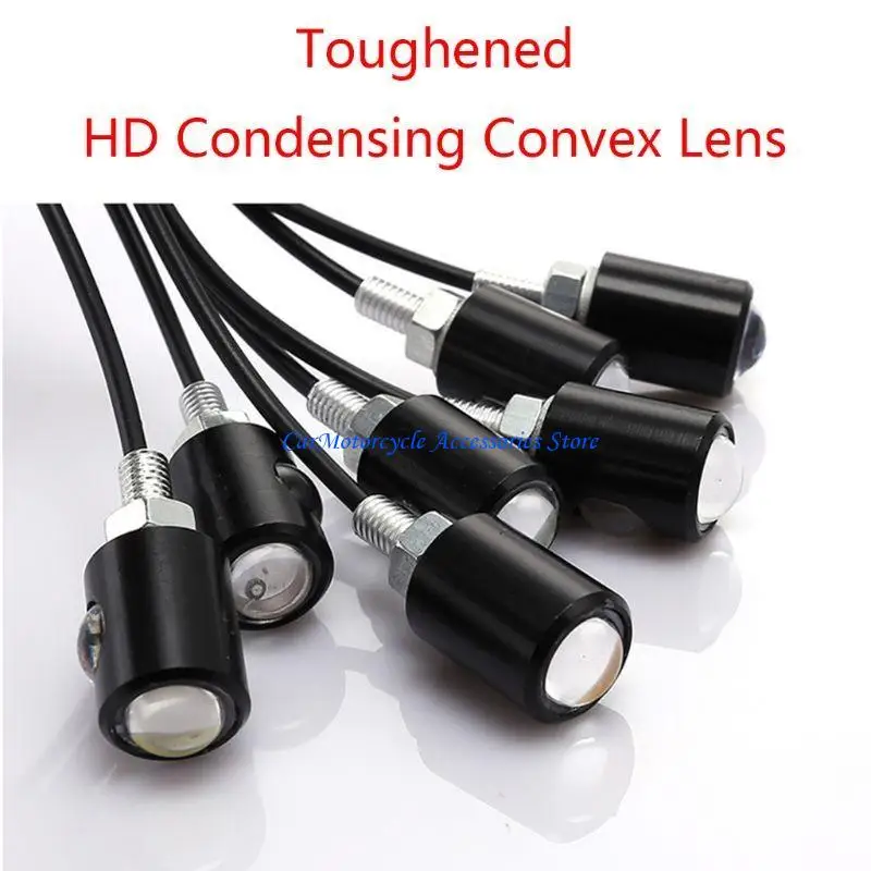 

P04D Motorcycle LED License Plate Bolt Lights Rear Brake Light 12V License Plate Lamp Professional Tail Light
