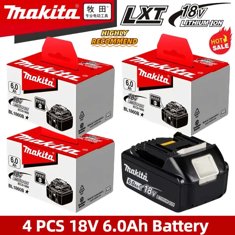 

Original Makita 18v battery BL1860B,compatible with MAKITA LXT cordless Drills ,Flashlights,45 Min Fast charge,2 years warranty