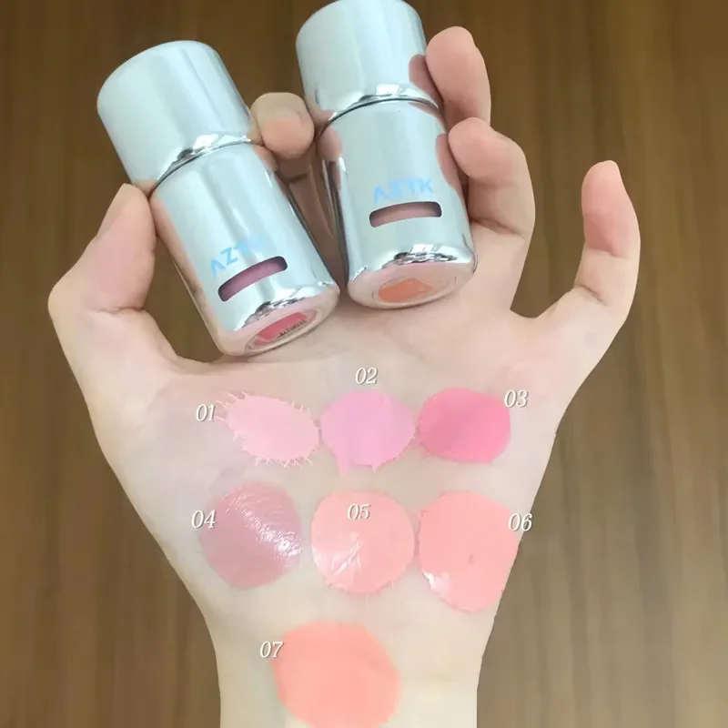 Marque liquide Blush coréen mat imperméable maquillage visage éclaircissant lumière pêche rose nu gelée couleur Rouge Blush Liqui pâte boue